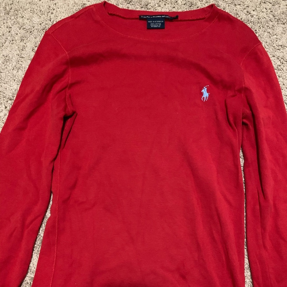 Basic red long sleeve